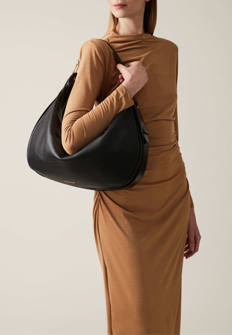 cheaper prices Borbonese OYSTER HOBO MEDIUM Tote bag black