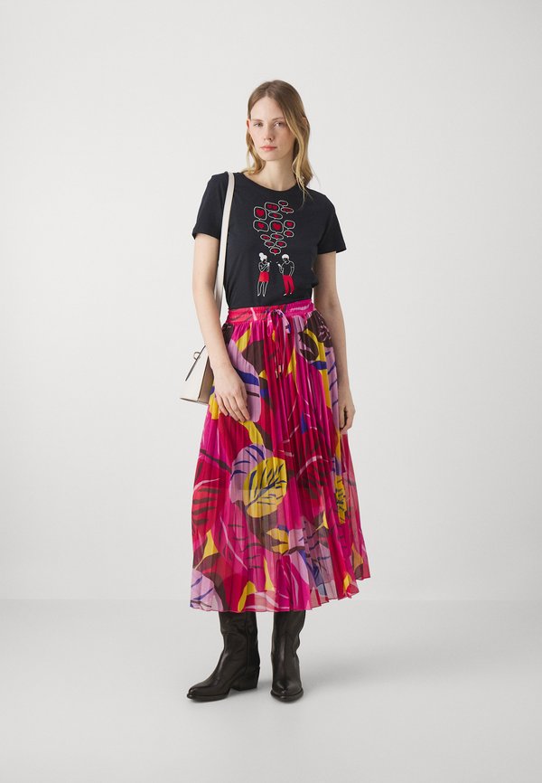 the latest models TWINSET SKIRT Plooirok multicolor donkerroze