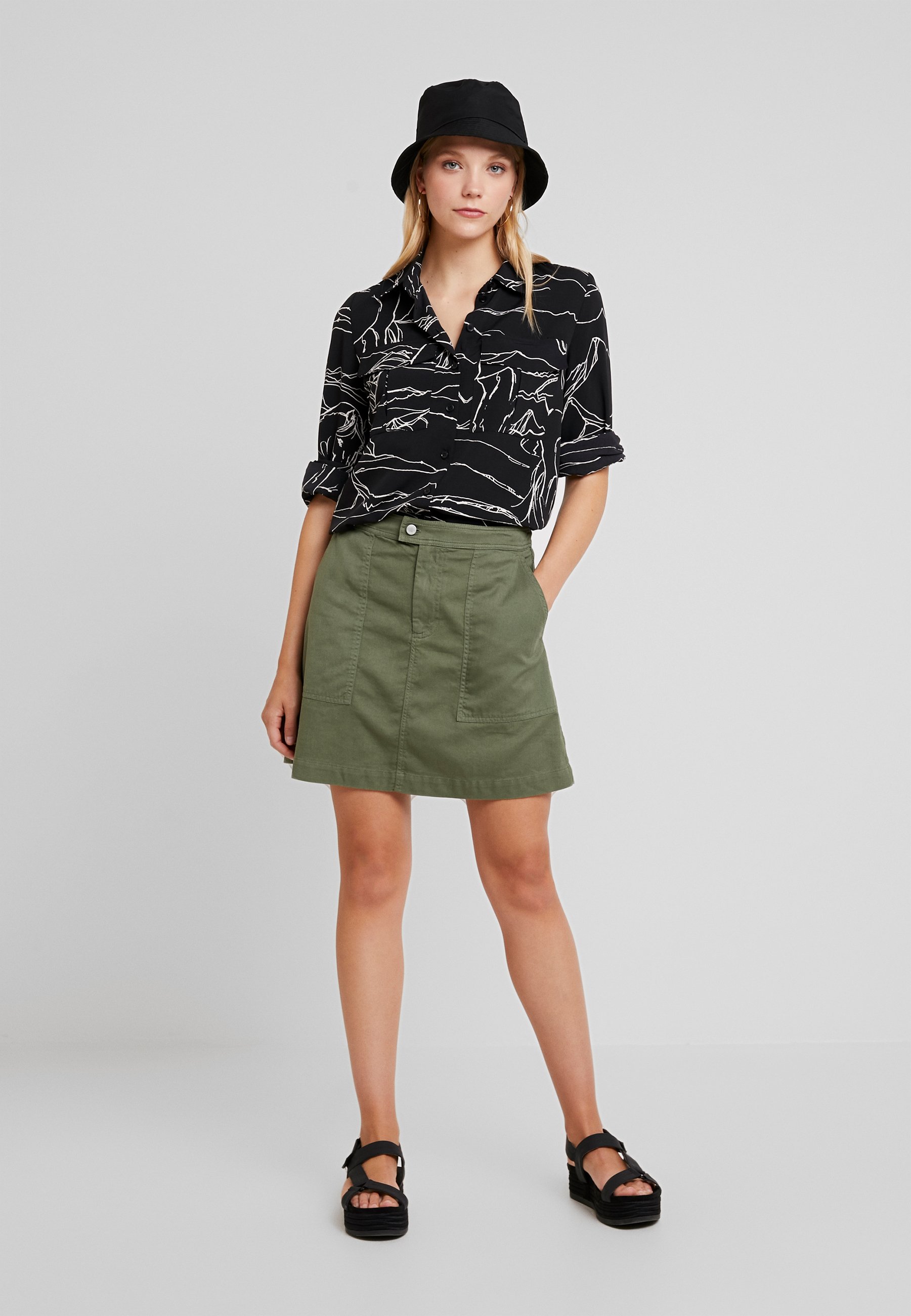 Banana Utility Republic Trapèze Surplus Skirt FlightJupe Jacket Mini HW9IYeED2
