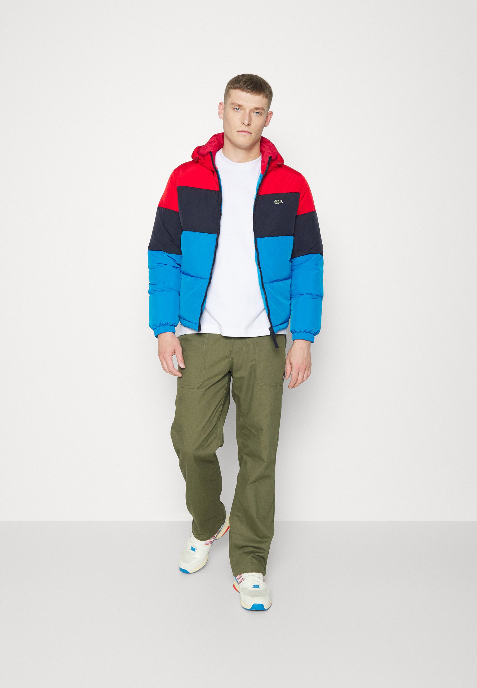 doudoune lacoste rouge