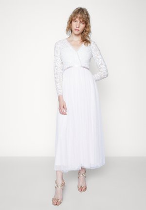 TEMPEST V NECK BODICE ANKLE GOWN - Occasion wear - powder pink/white
