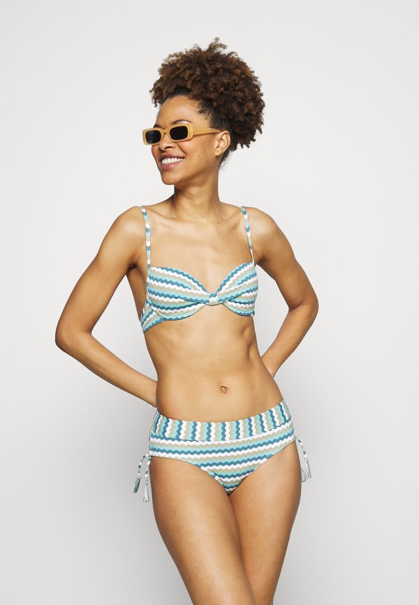 Esprit SARASA BEACH Bikini top teal green/khaki Zalando.de