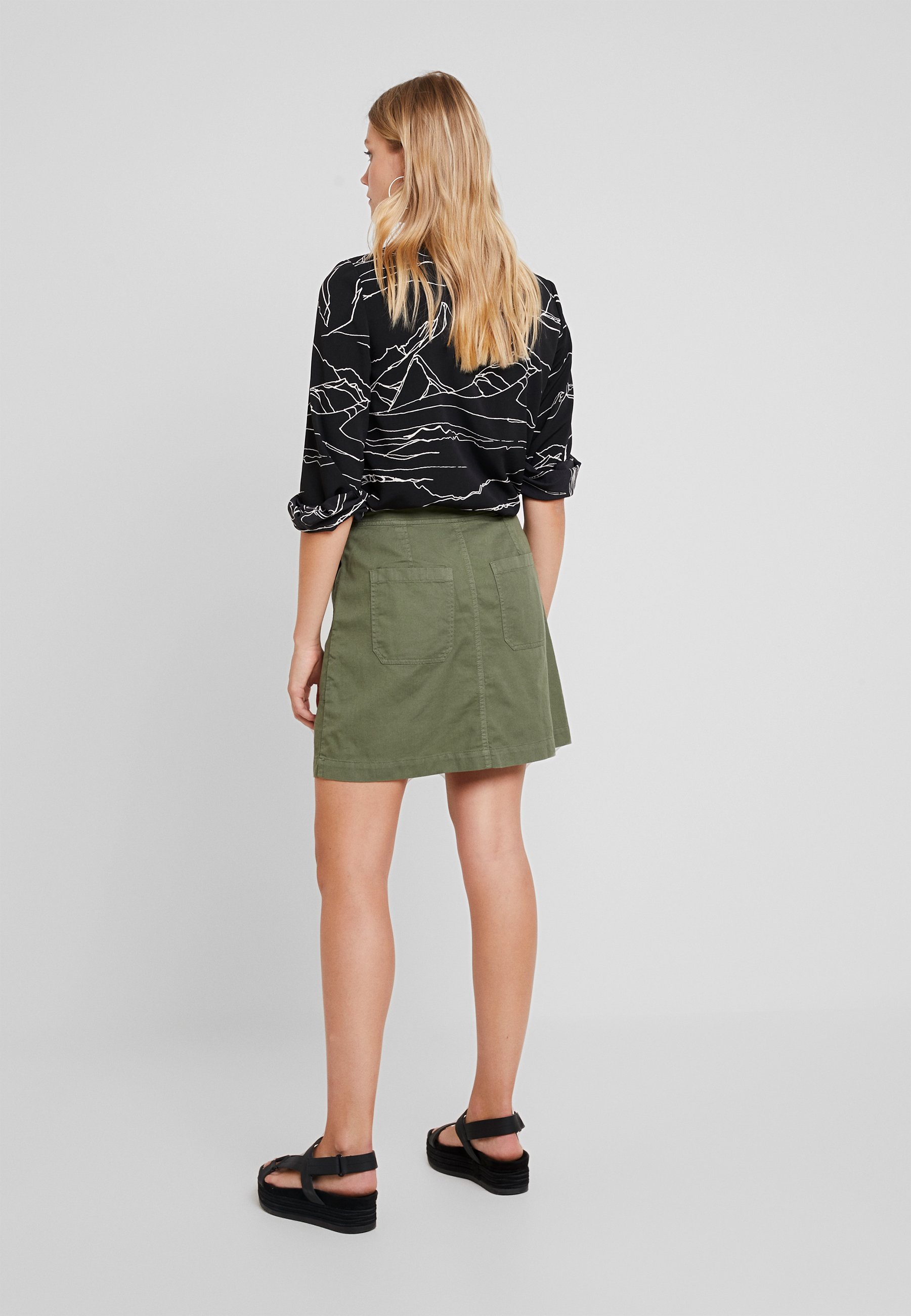 Banana Utility Republic Trapèze Surplus Skirt FlightJupe Jacket Mini HW9IYeED2