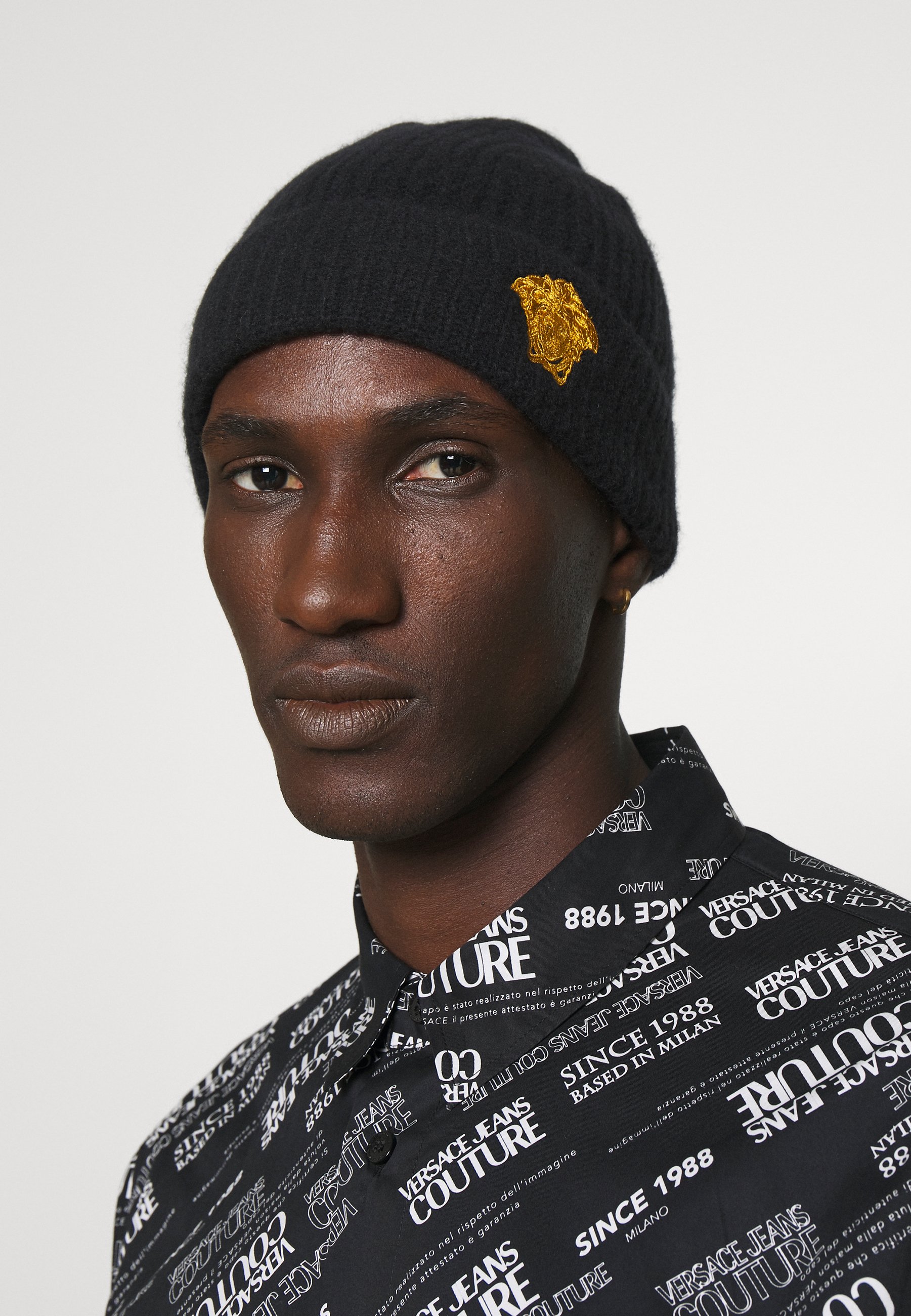 black polo beanie