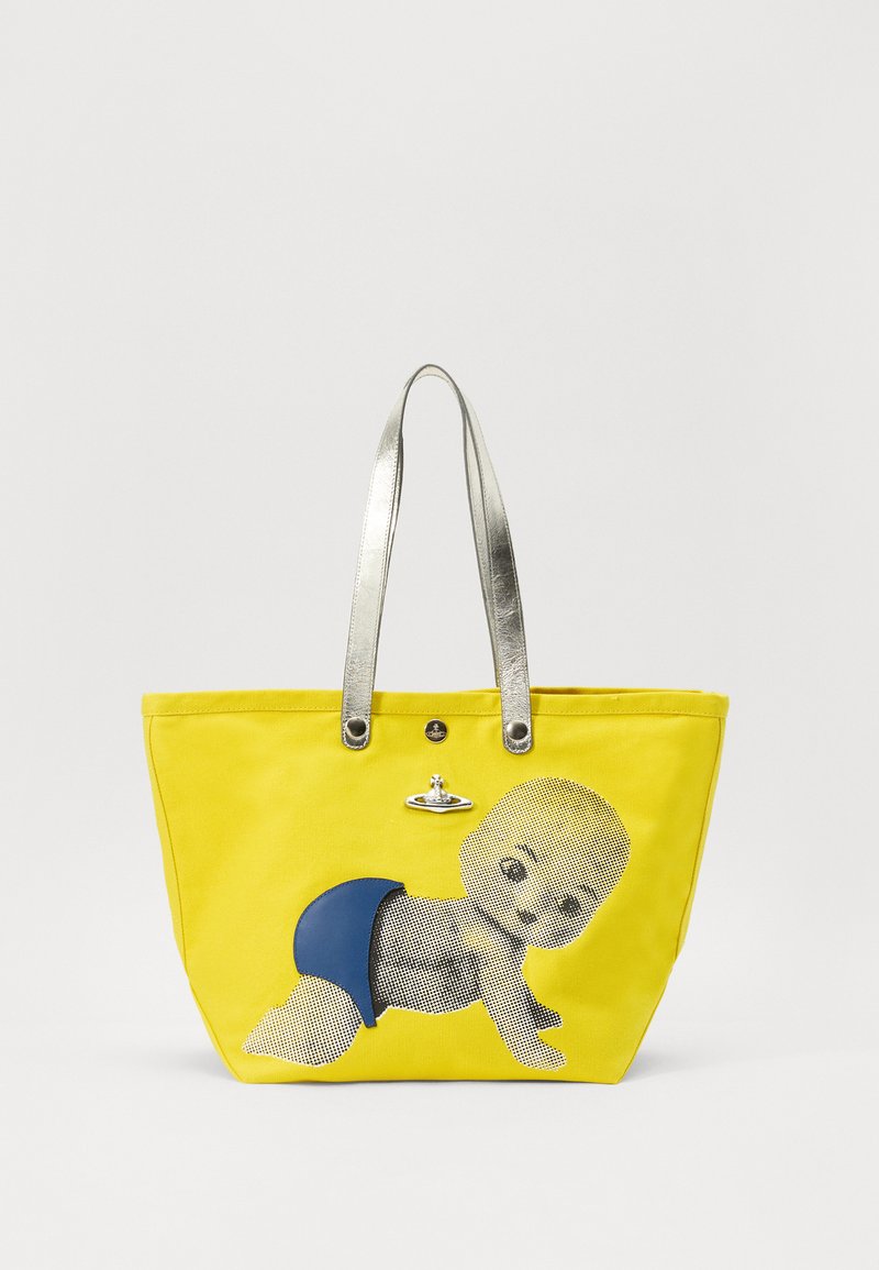Vivienne Westwood UTILITY SMALL SHOPPER - Velká kabelka - yellow/baby