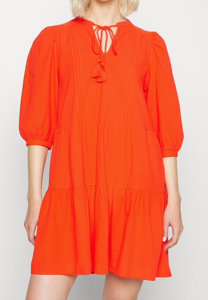 Vero Moda Vardagsklänning - burnt orange denim