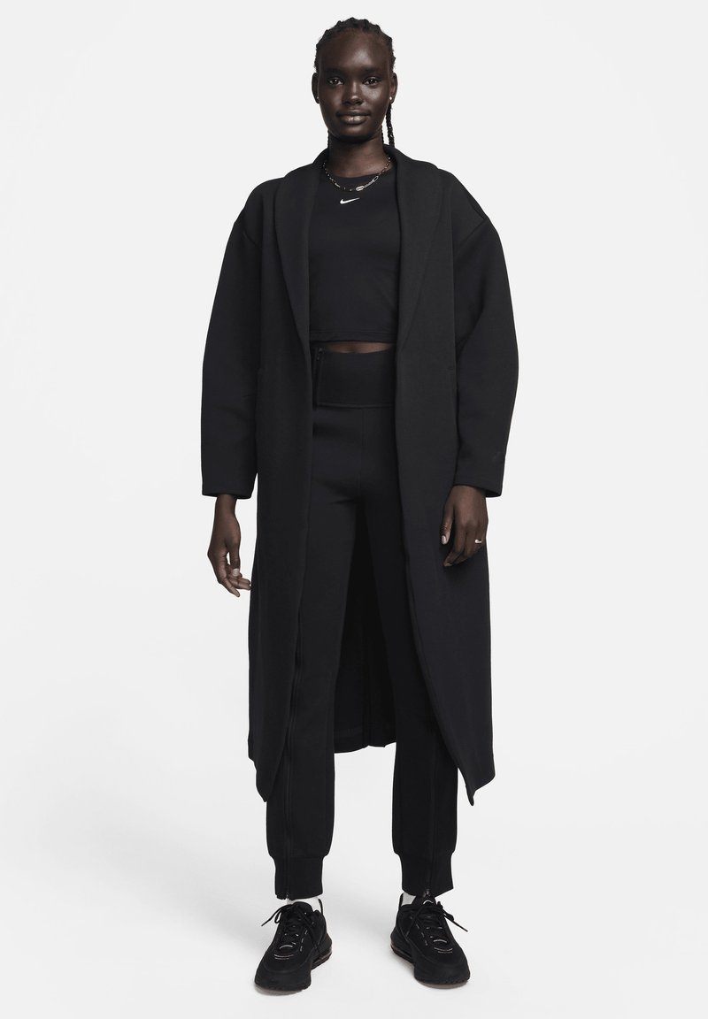 Nike Sportswear TCH FLC OS DUSTER - Klasisks mētelis - black
