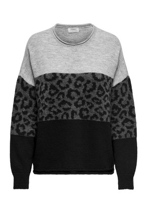 ONLY ONLJADE O NECK - Pullover - light grey