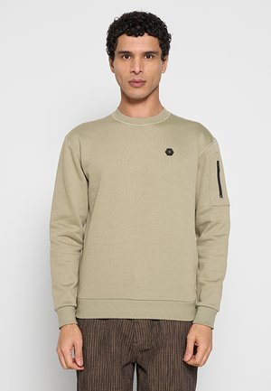 SWEATER CREWNECK - Sweatshirt - light moss