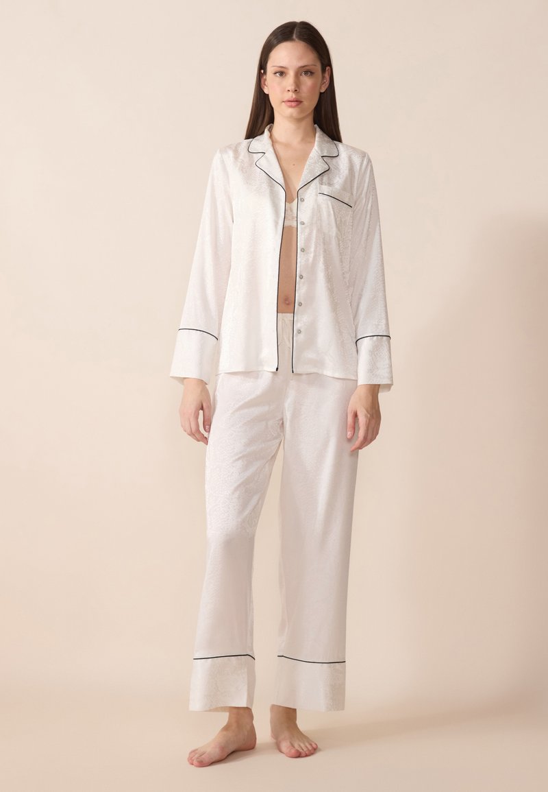 Anna Field TONAL SNAKE PRINT SET - Πιτζάμες - white