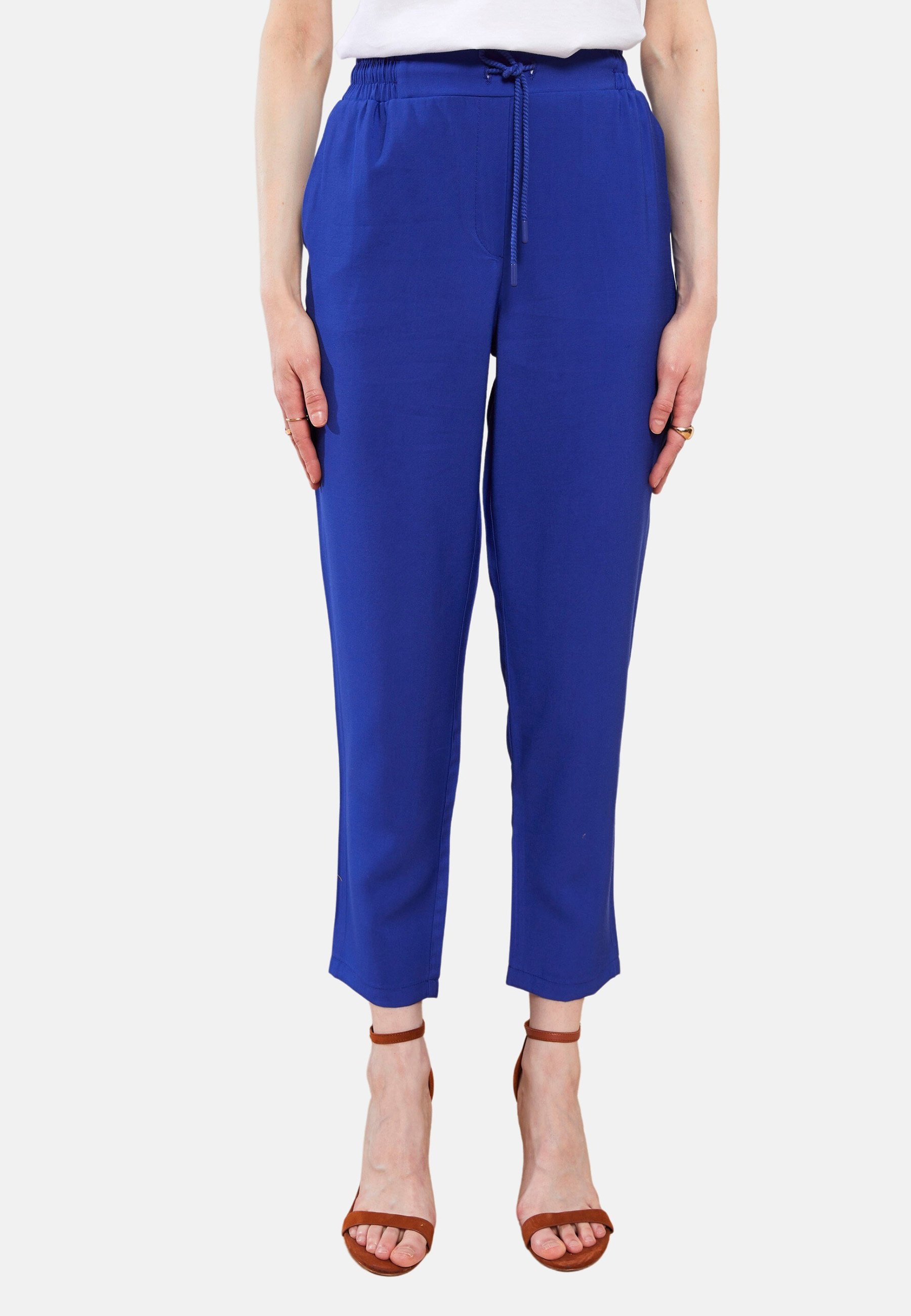 LC Waikiki ELASTIC WAIST COMFORTABLE FIT POCKET DETAILED - Pantaloni -  blue/blu - Zalando.it
