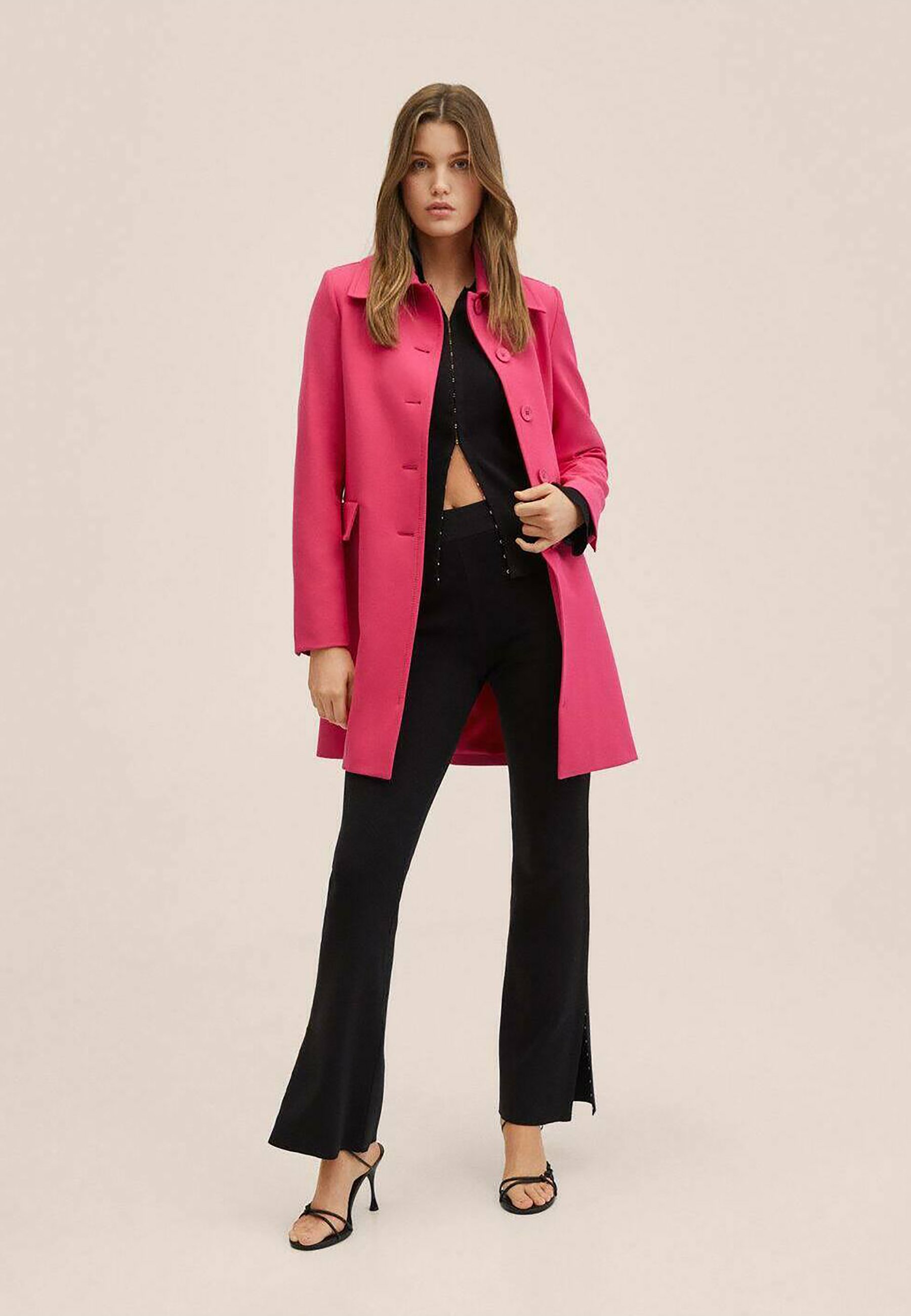 Mango PERSA - Abrigo corto - fuchsia/rosa - Zalando.es