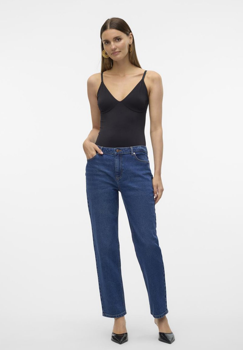 Vero Moda Relaxed fit jeans donkerblauw denim