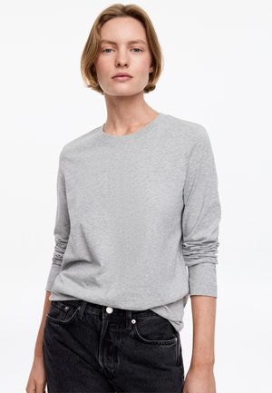 ARKET, ARKET IRIS SIGNATURE LONG-SLEEVE T-SHIRT - Camiseta de manga larga - grey