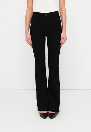 NMWENDIE - Flared jeans - black denim