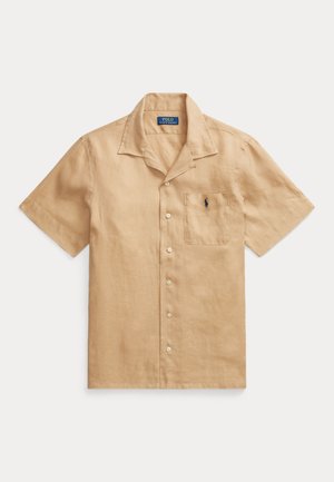 Polo Ralph Lauren CLASSIC FIT LINEN CAMP SHIRT - Camisa - vintage khaki