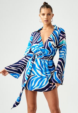 ANNINA X KRISTINA - Day dress - blue abstract swirl