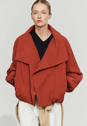 Massimo Dutti, PADDED SIDE-BUTTON BOMBER JACKET - Summer jacket - red