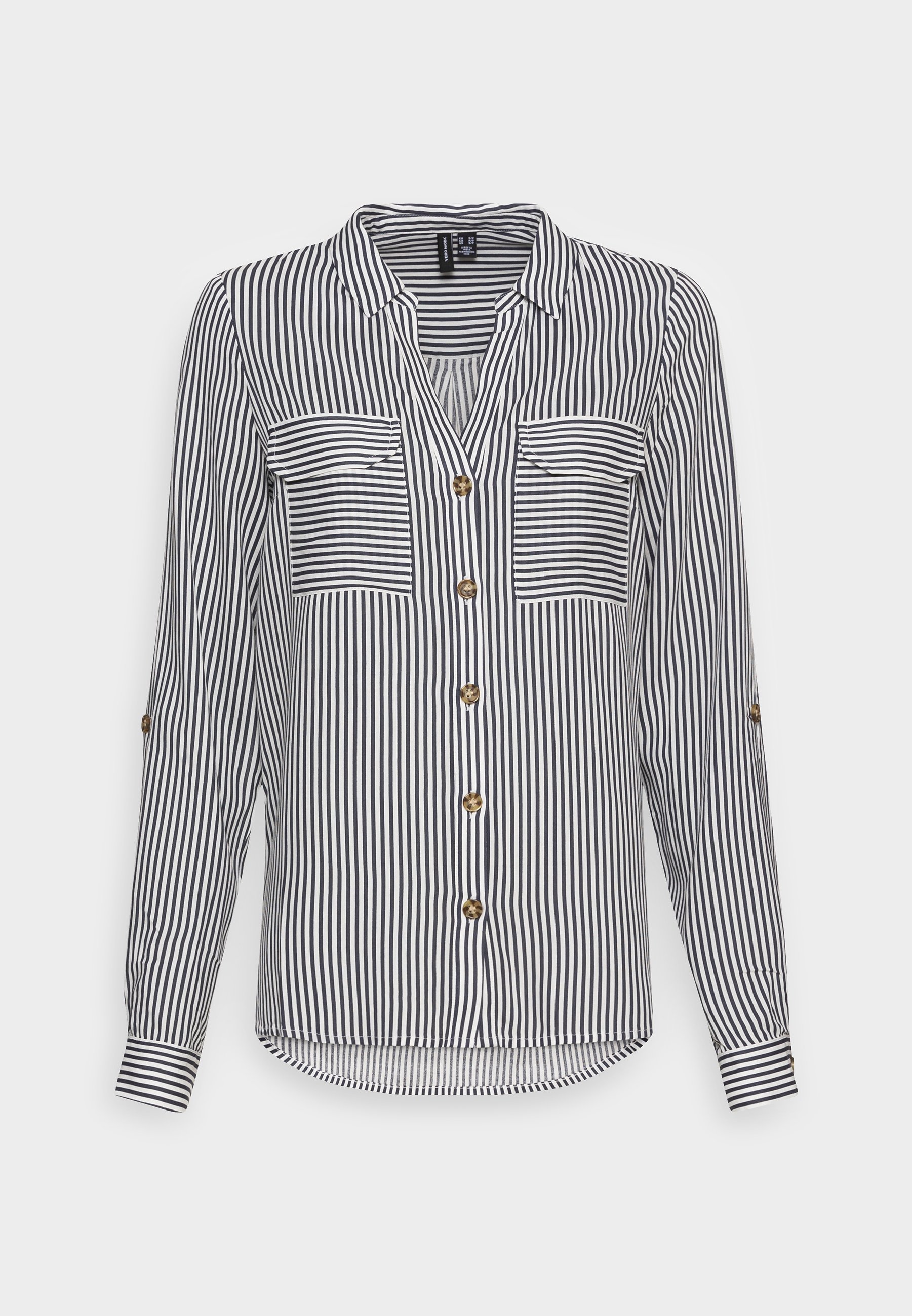 White blue shirt