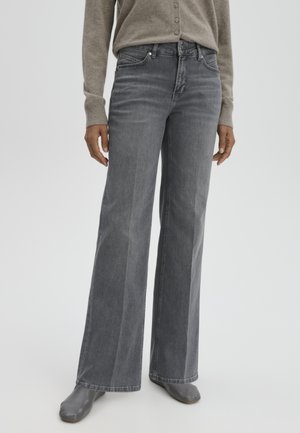 someday., FLARED LEG ELEGANT SILHOUETTE - Wide Leg - mid stone grey