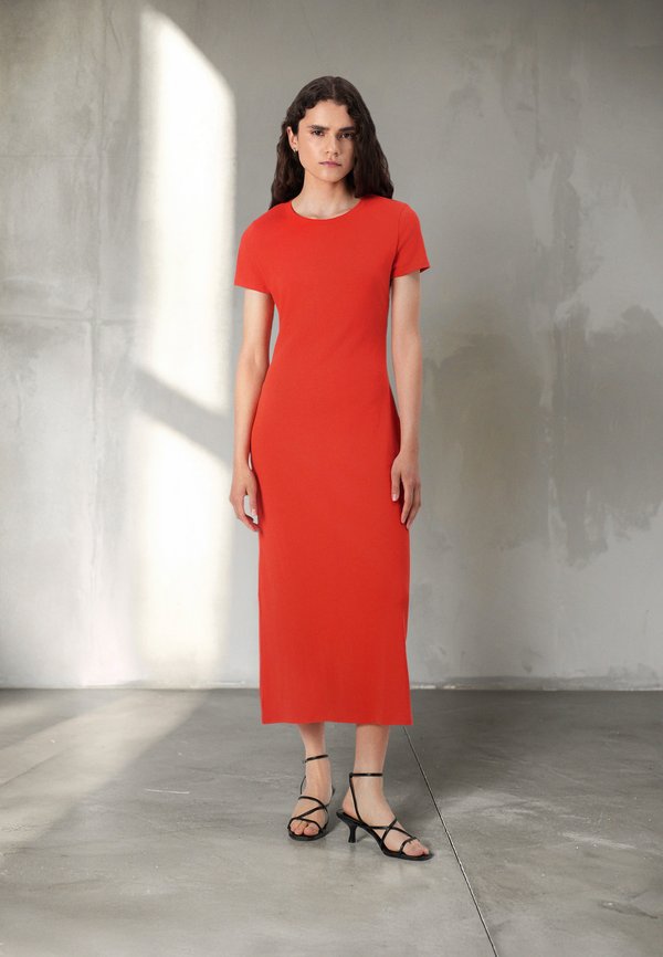 BACK CUTOUT MIDI DRESS - Jersey dress