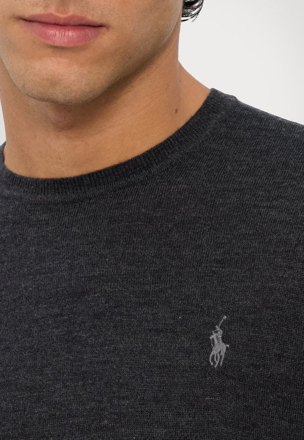 SLIM FIT WASHABLE WOOL CREWNECK JUMPER  - Jumper - dark granite hthr2