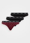 TRIPLET THONG DESIGN 3 PACK - String - open red