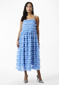 YAS - YASESTI STRAP MIDI DRESS SHOW - Cocktailkleid/festliches Kleid - alaskan blue Thumbnail-Bild 1