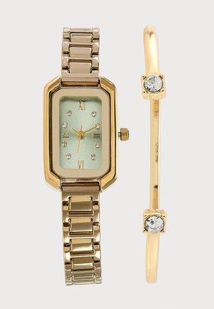 Anna Field SET - Ceas de mână - gold-coloured/green