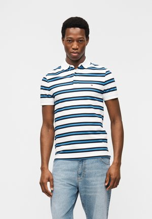 SLIM CORE ESSENTIAL - Polo - white/desert sky