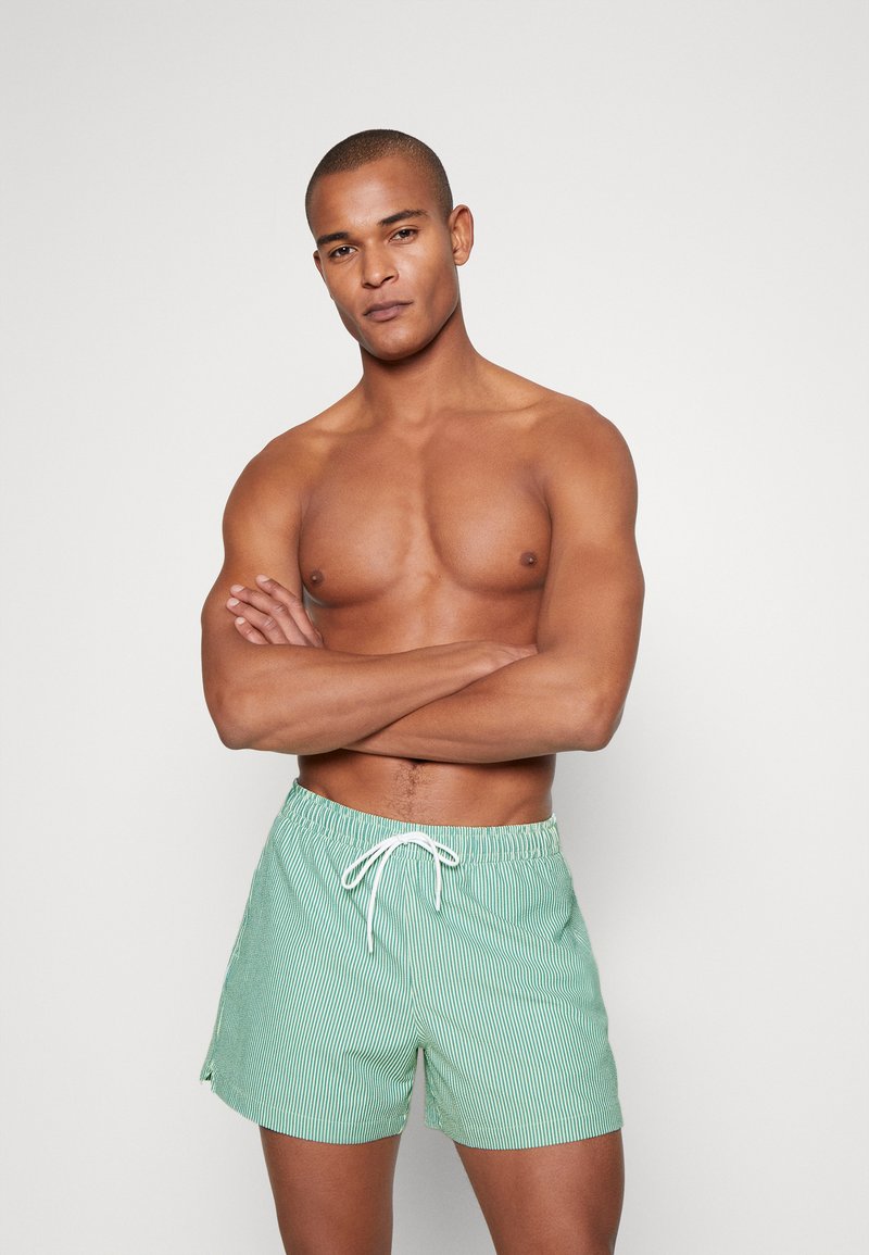 Abercrombie & Fitch PULL ON SEERSUCKER Swimming shorts green