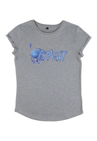 Henry Tiger STRANGE WORLD SPLAT WAVE - Triko s potiskem - melange grey