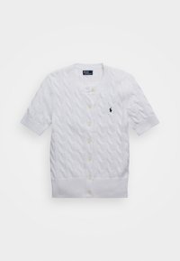 SHORT SLEEVE CARDIGAN - Kardiganas - white