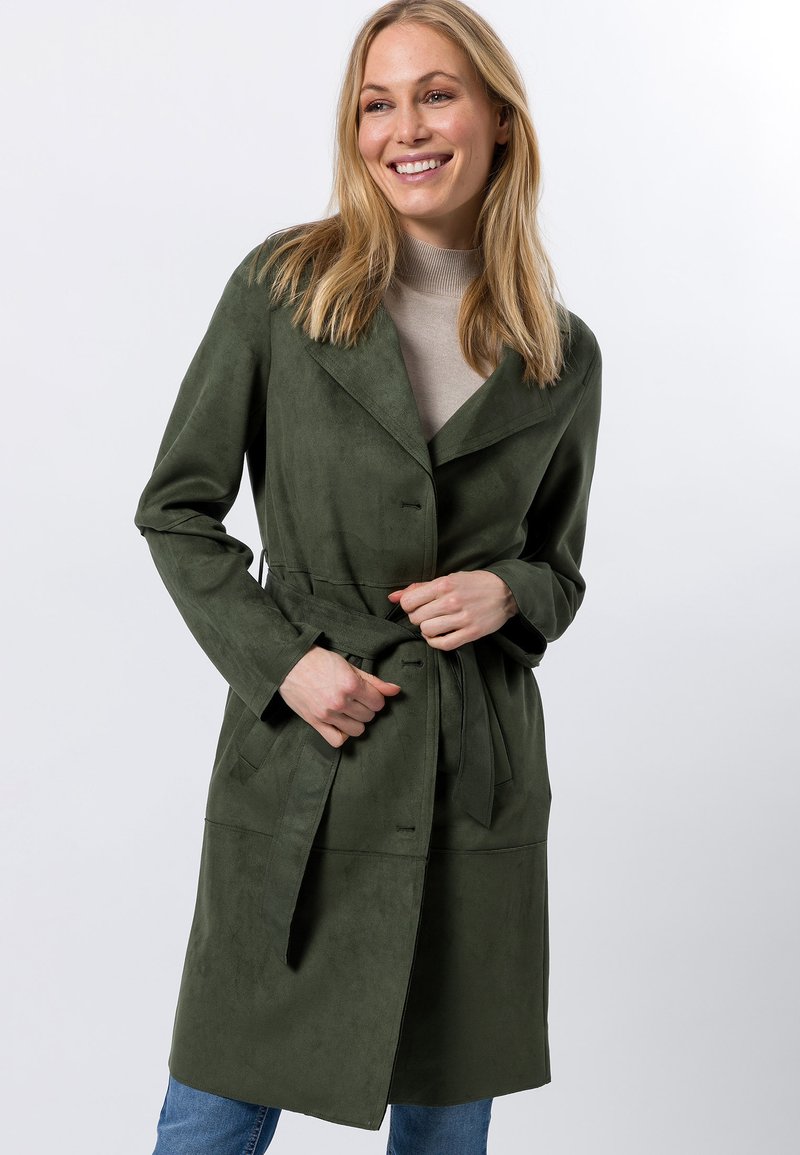 Damen Parkas | zero Trenchcoat dark basil/grün - SB59103 Damen Parkas | zero Trenchcoat dark basil/grün - SB59103