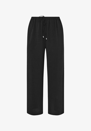 Evans, PLUS SIZE WIDE LEG TROUSERS - Bukser - black