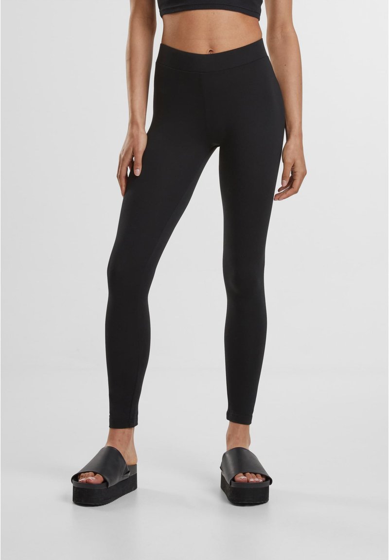Urban Classics - LADIES JERSEY LEGGINGS - Leggings - Pantaloni - black, Extindeți