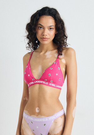 KARL LAGERFELD IKON PADDED BRALETTE - Triangel BH - raspberr