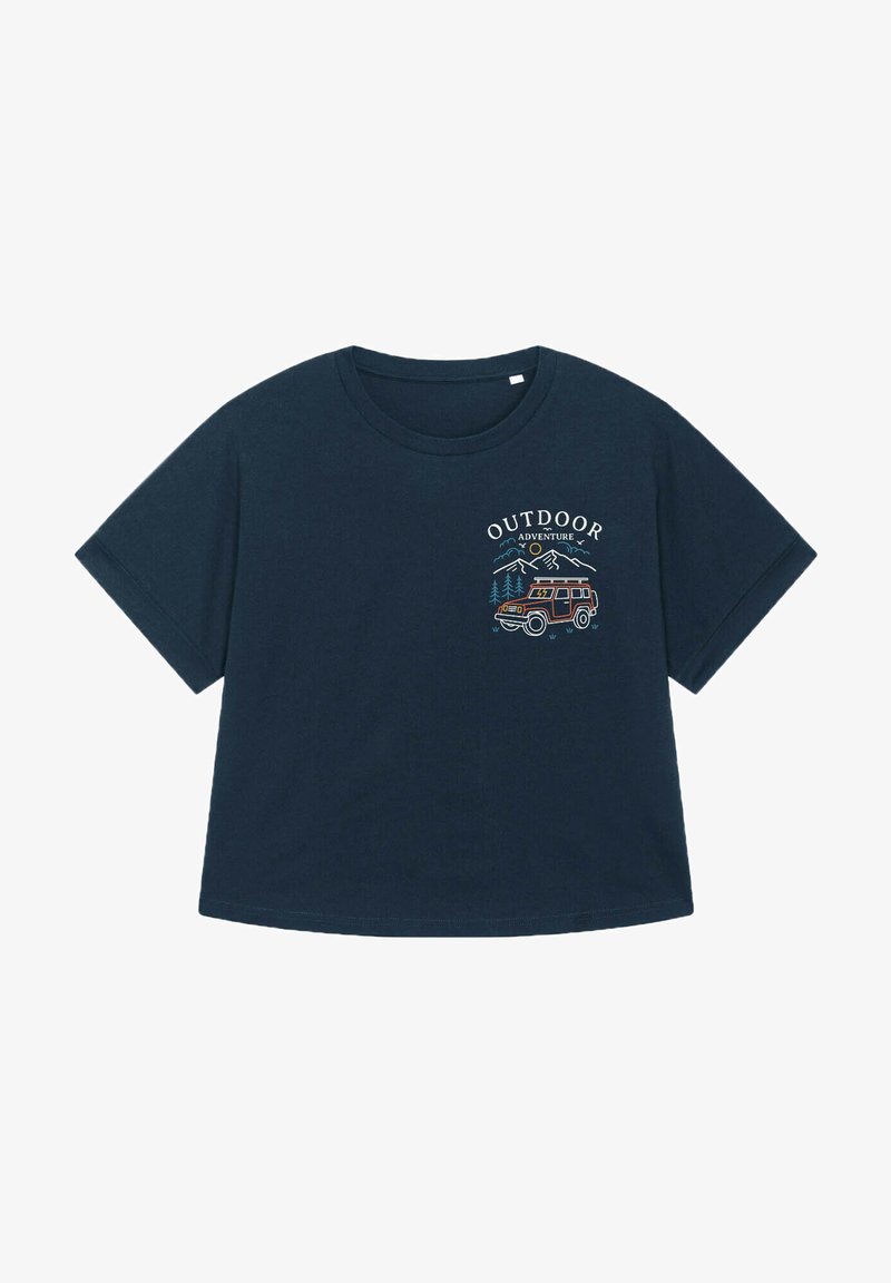 watapparel OUTDOOR ADVENTURE - T-shirt imprimé - french navy