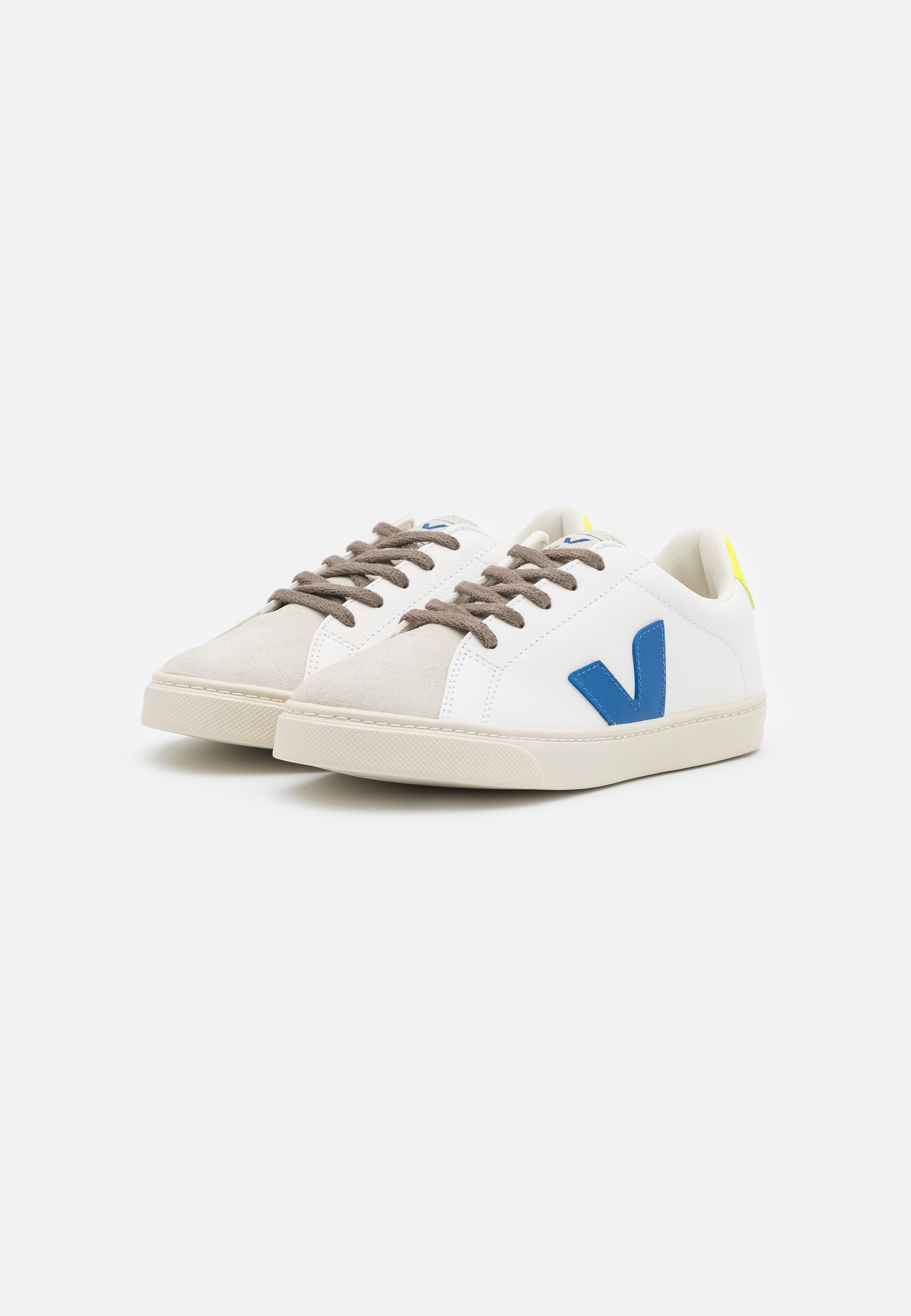 Veja SMALL ESPLAR LACES UNISEX - Sportbačiai - extra white/indigo/jaune  fluo/balta - Zalando.lt