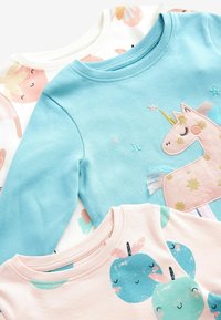 Next 3 PACK SET STANDARD - Nachtwäsche Set - pink/blue unicorn character