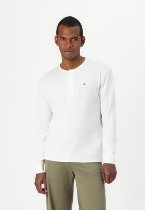 HENLEY TEE - Hosszú ujjú felső - ecru