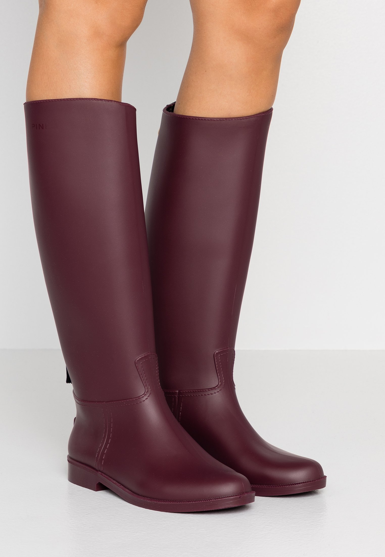 Pinko Bomba Stivali Di Gomma Bordeaux Zalando It