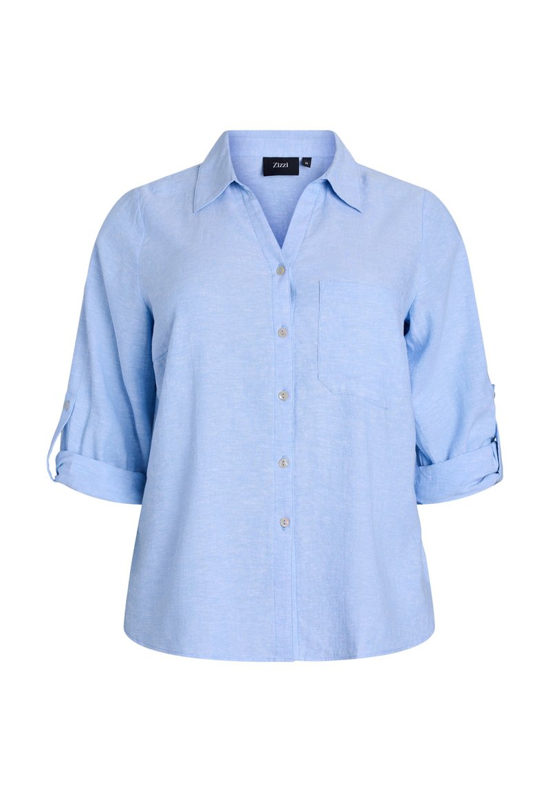 Zizzi Overhemdblouse lichtblauw