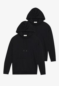 UNISEX 2 PACK  - Kapucnis pulóver - black