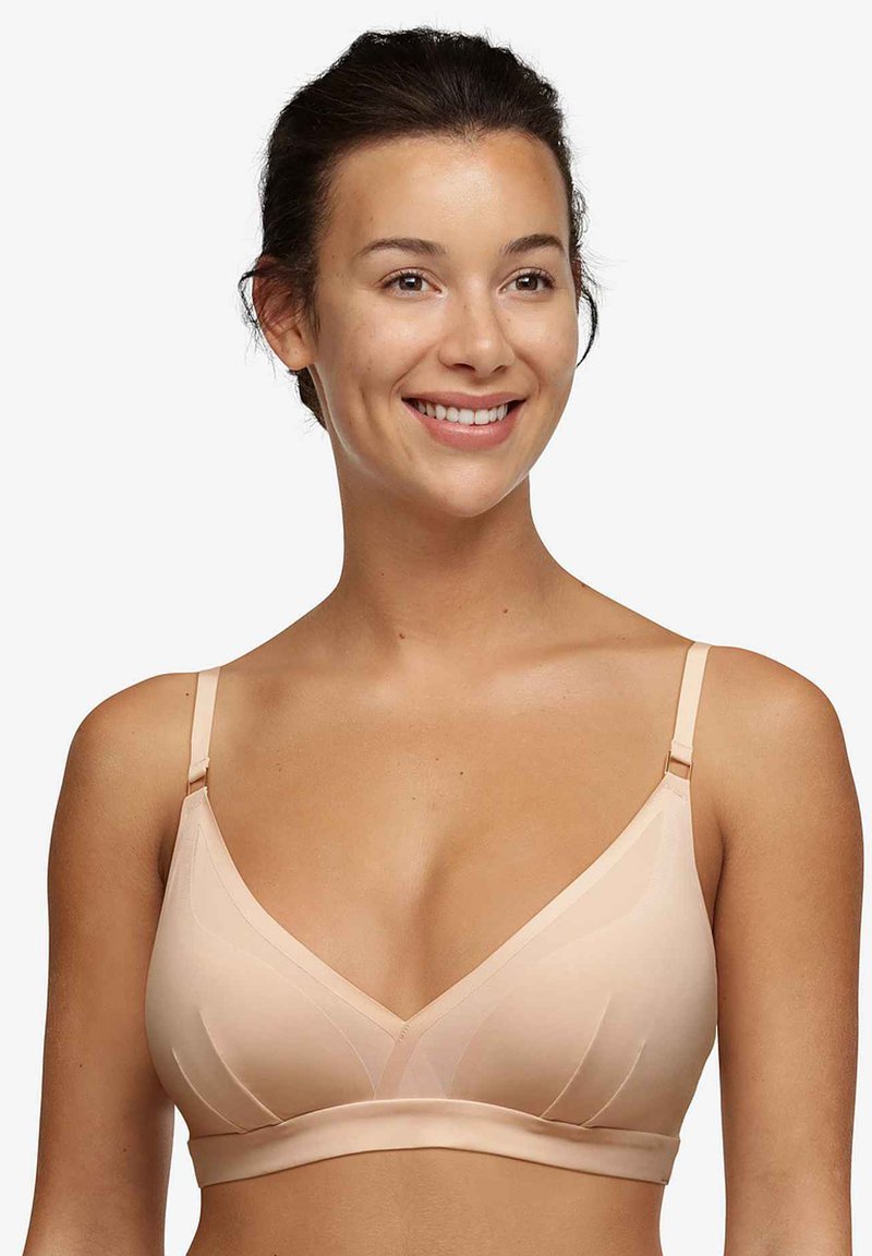 Chantelle - PURE LIGHT BÜGELLOSER - Triangle bra - golden beige, Enlarge