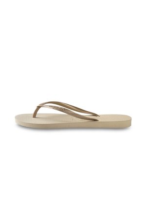 HAVAIANAS FLIP FLOP SLIM - Infradito da bagno - sand grey/light gold