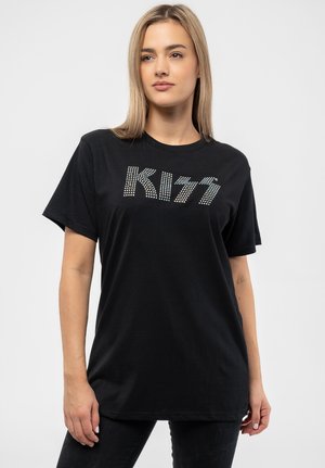 Paradiso Clothing KISS DIAMANTE BAND LOGO - Print T-shirt - black
