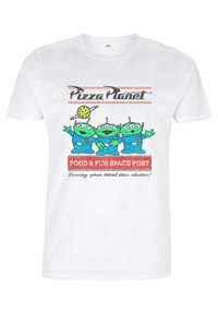 Disney TOY STORY 1-3 PIZZA PLANET SURF - T-shirt con stampa - white