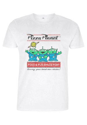 Disney TOY STORY 1-3 PIZZA PLANET SURF - Print T-shirt - white