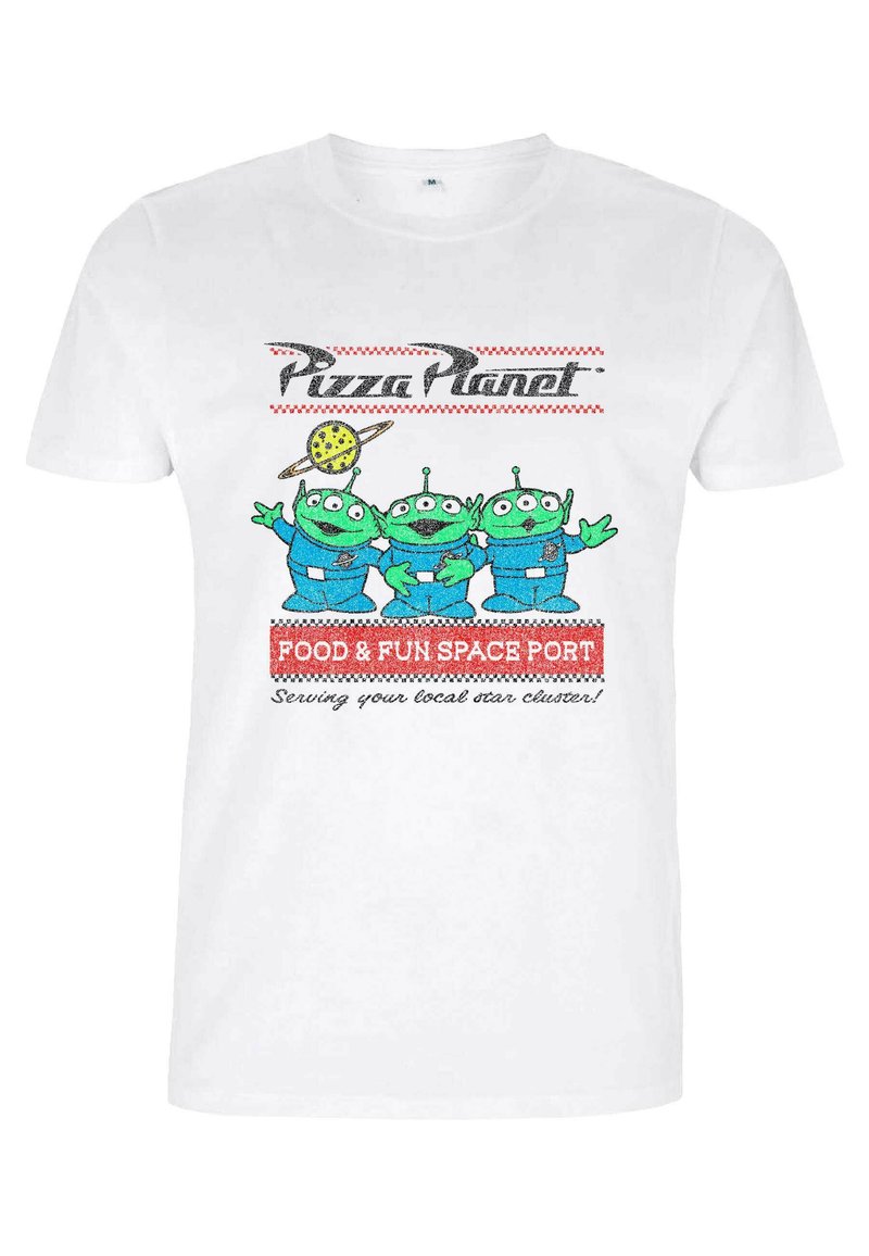 Disney TOY STORY 1-3 PIZZA PLANET SURF - T-shirt con stampa - white